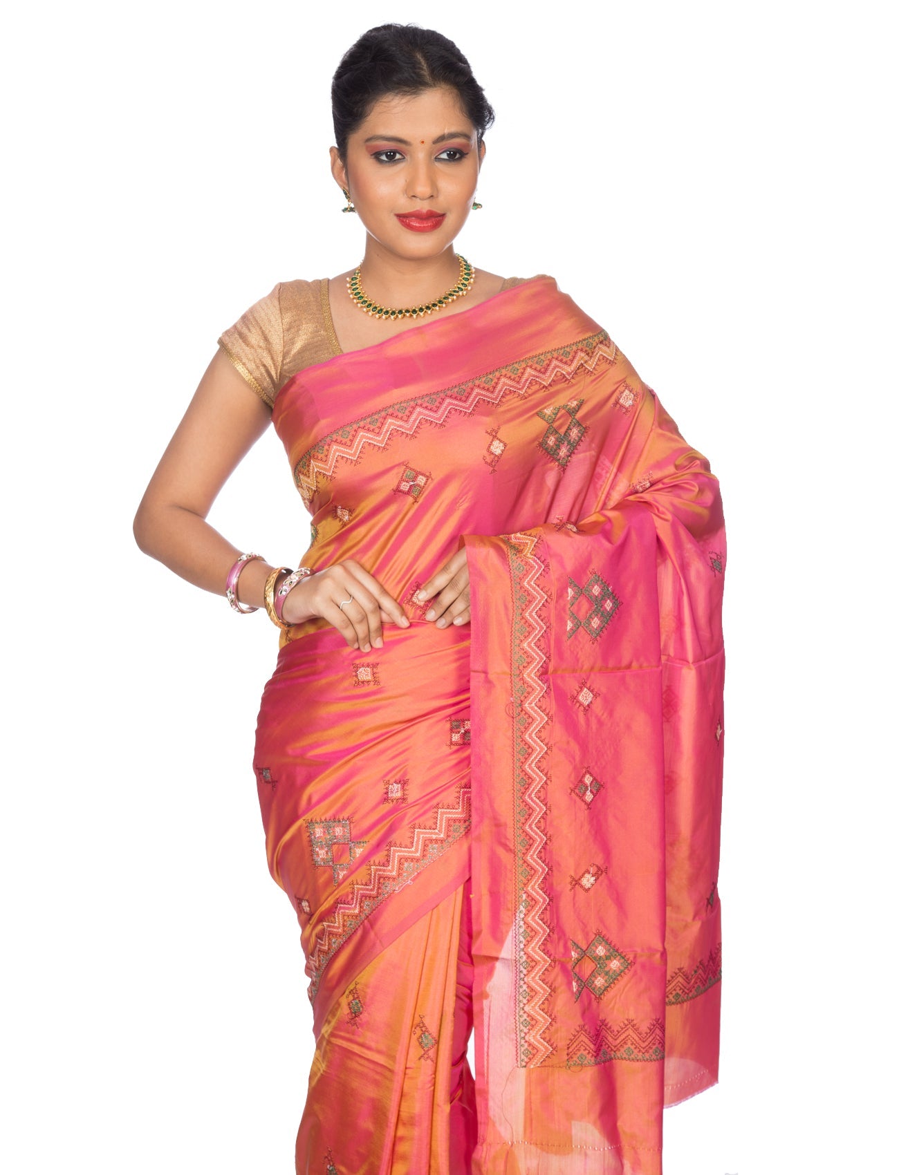 Kasuti Ilkal Art Silk Saree